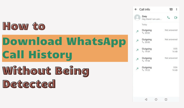 [Can't Miss] How to Download WhatsApp Call History Without Being Detected
