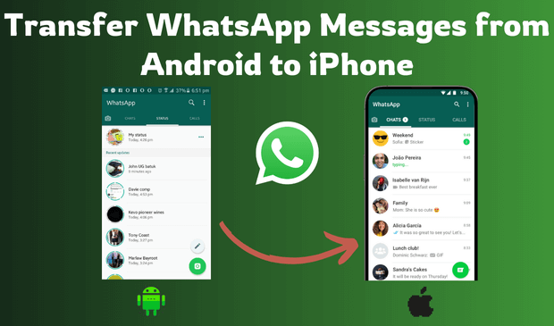 How to Transfer Android WhatsApp Messages to iPhone [6 Ways]