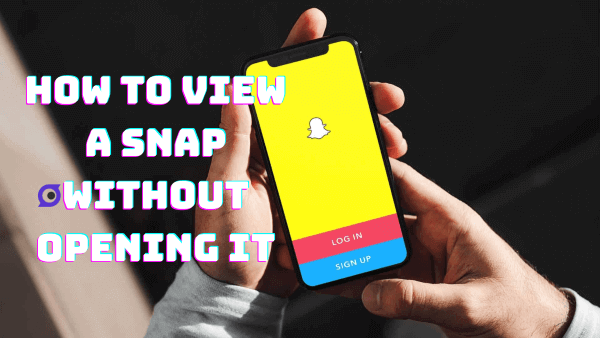 how to view a snap without opening it