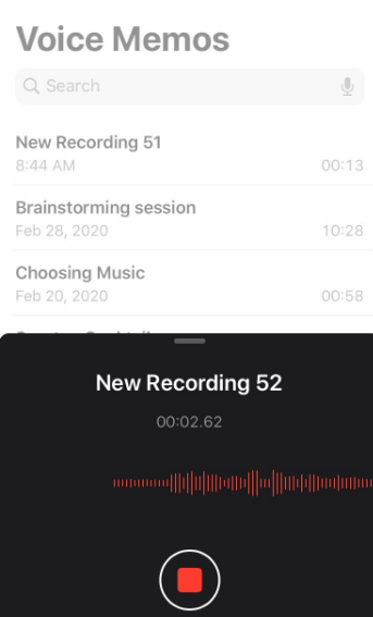 record a voice memo