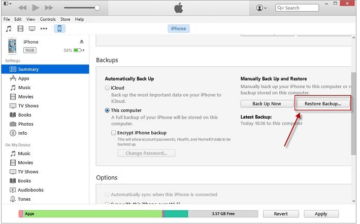 recover deleted notes by itunes