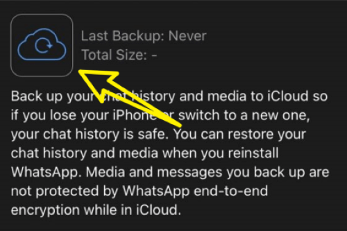 restore whatsapp messages from icloud