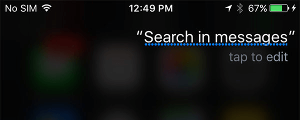 search messages iphone siri