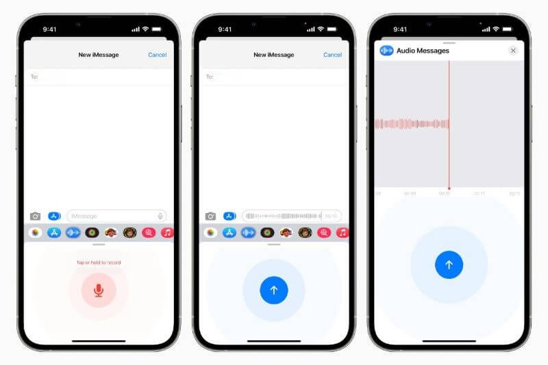 send voice message on ios 16