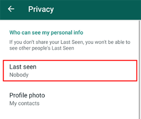 Congele el estatus de última vez en WhatsApp iOS