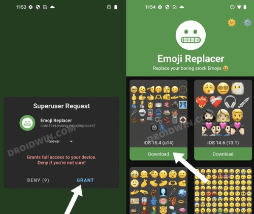 descargar ios 16 emoji con root