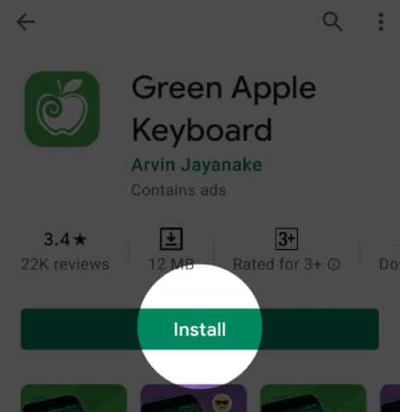 seleccionar app de teclado
