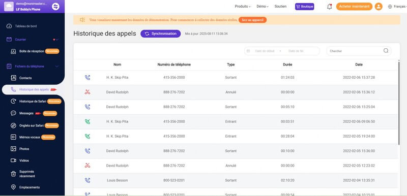 voir et accéder aux appels supprimés iphone