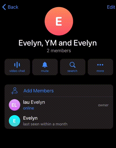 добавление в групповой чат в Telegram