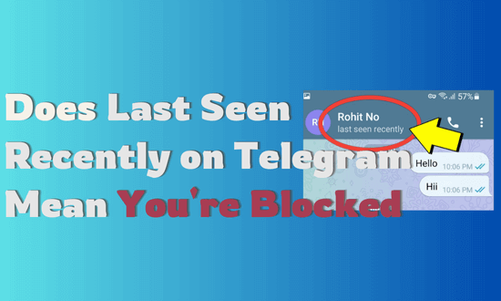 означает ли «был(а) недавно» в Telegram, что вас заблокировали