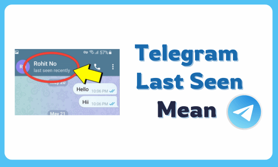 что означает последний раз был недавно в telegram