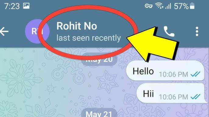 telegram последний визит