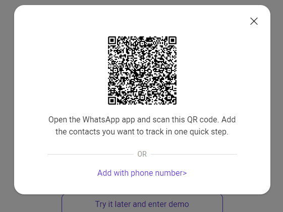 Сканирование QR-кода WhatsApp