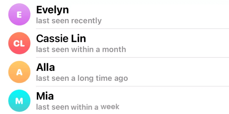 Telegram 最後一次在線